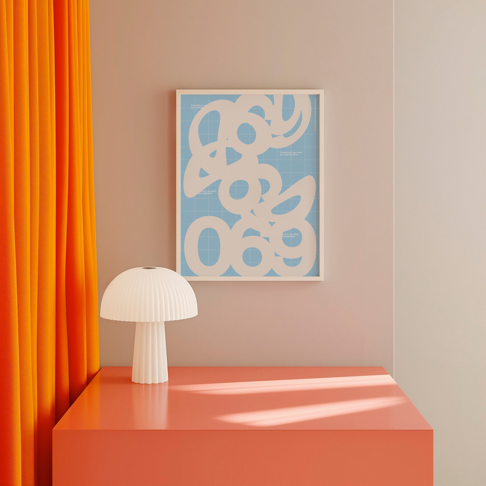 Design Poster: 069 hellblau