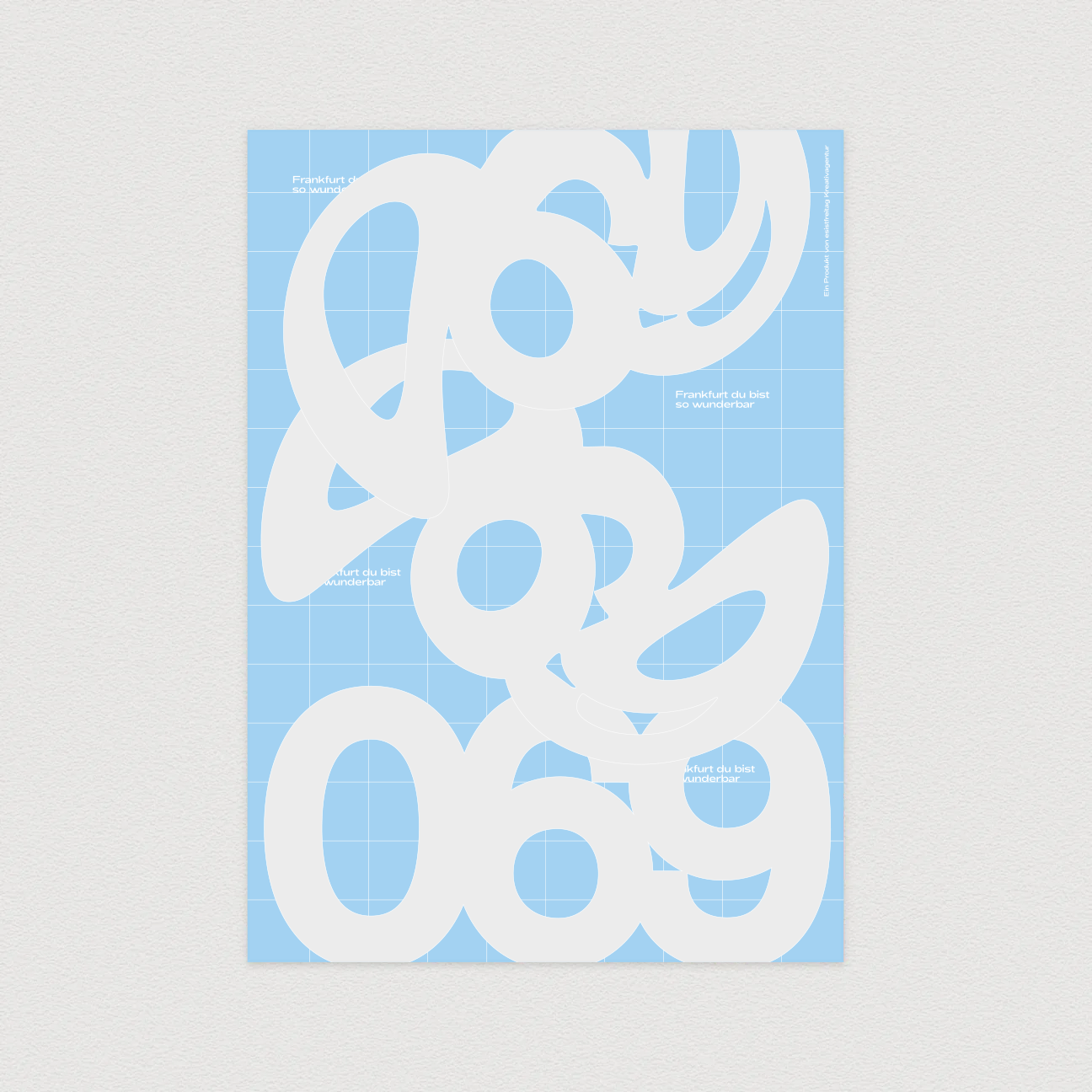 Design Poster: 069 hellblau