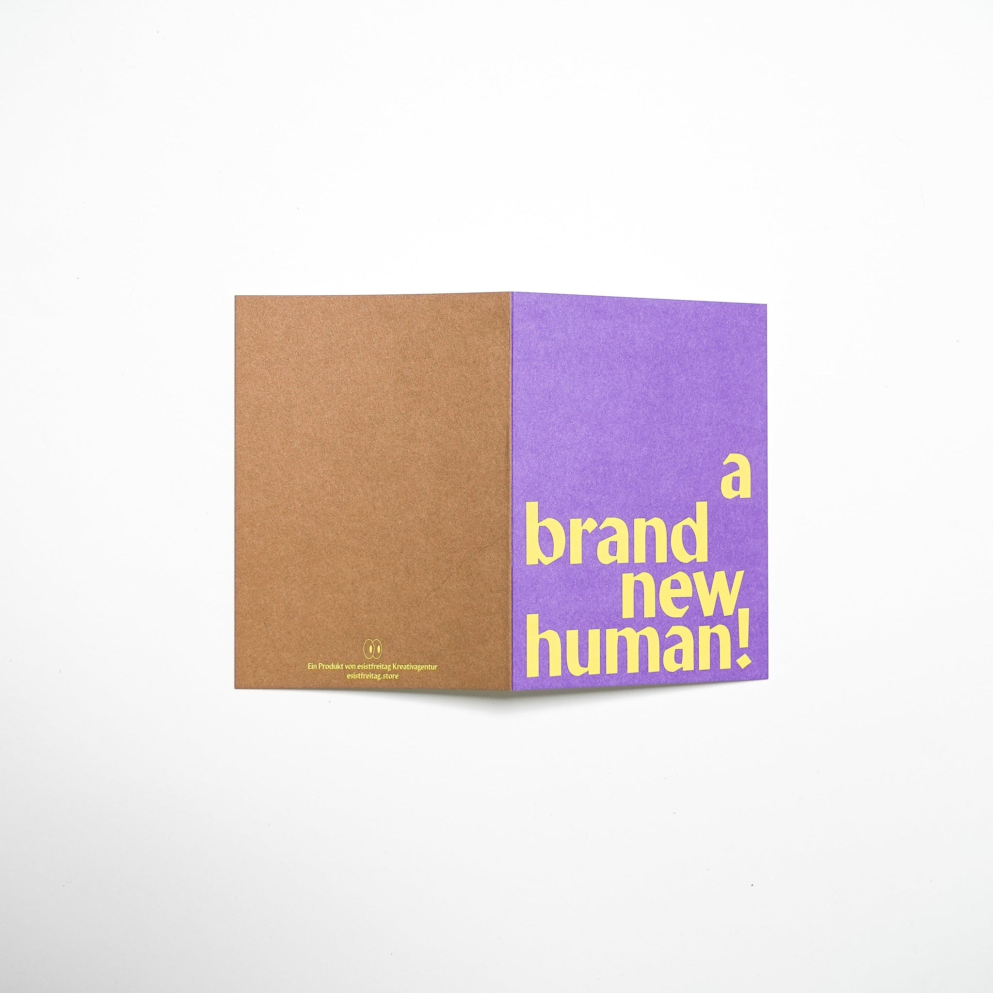 A brand new human - Grusskarte