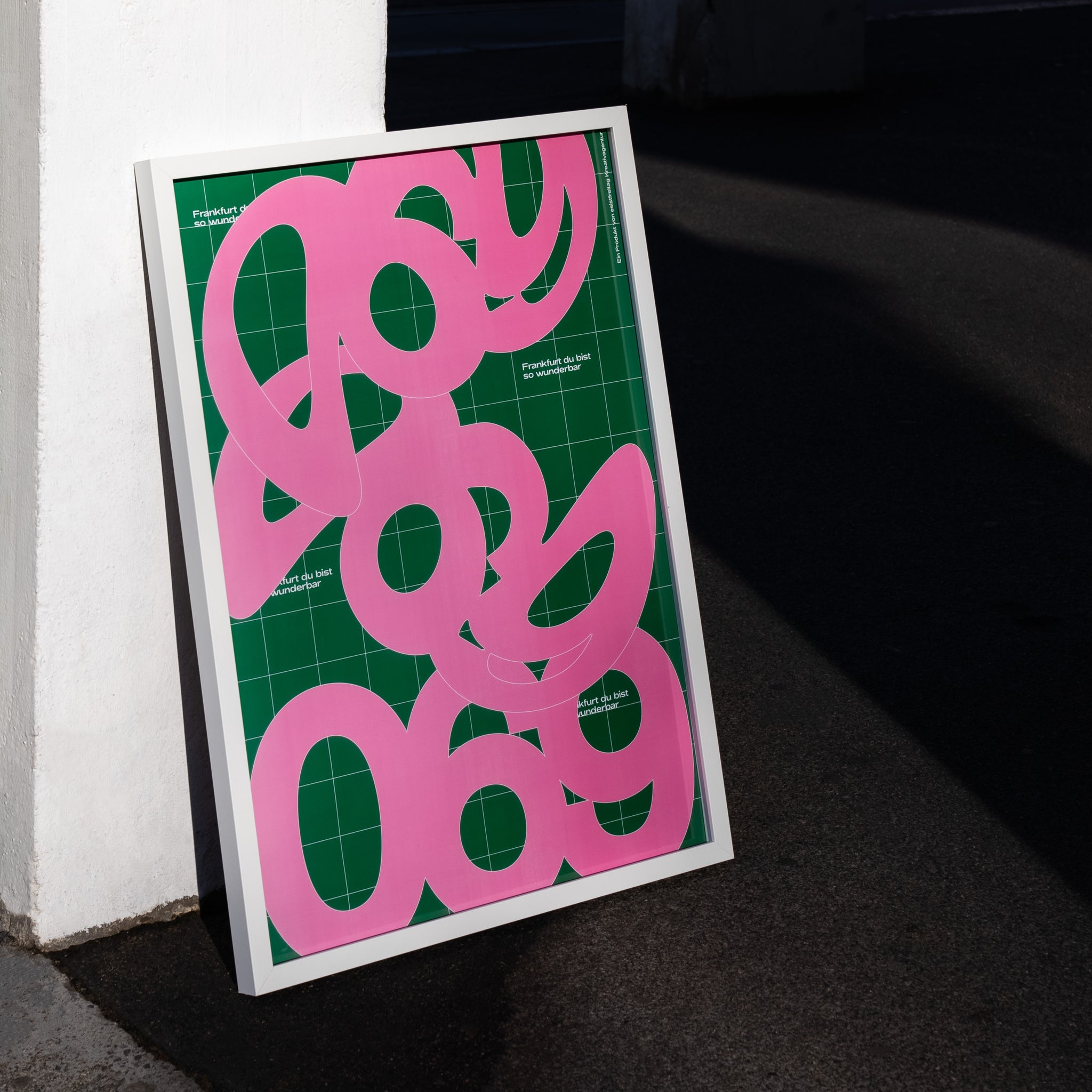 Design Poster: 069 grün/rosa