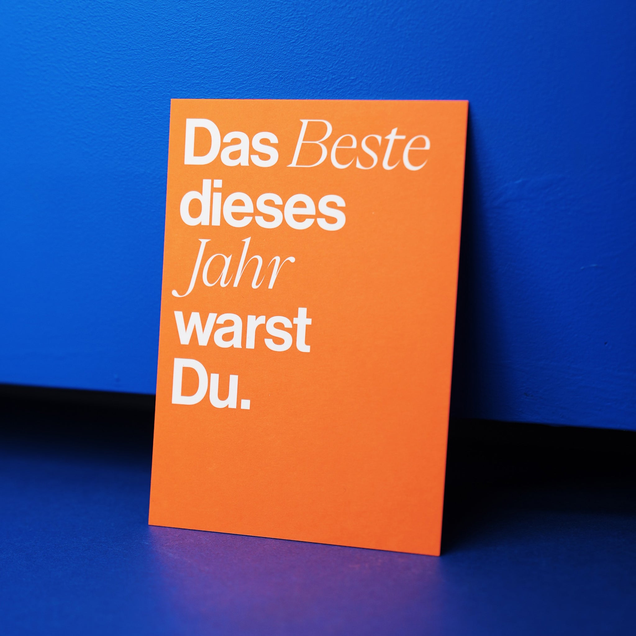 esistfreitag-Postkarte: Das Beste dieses Jahr warst du