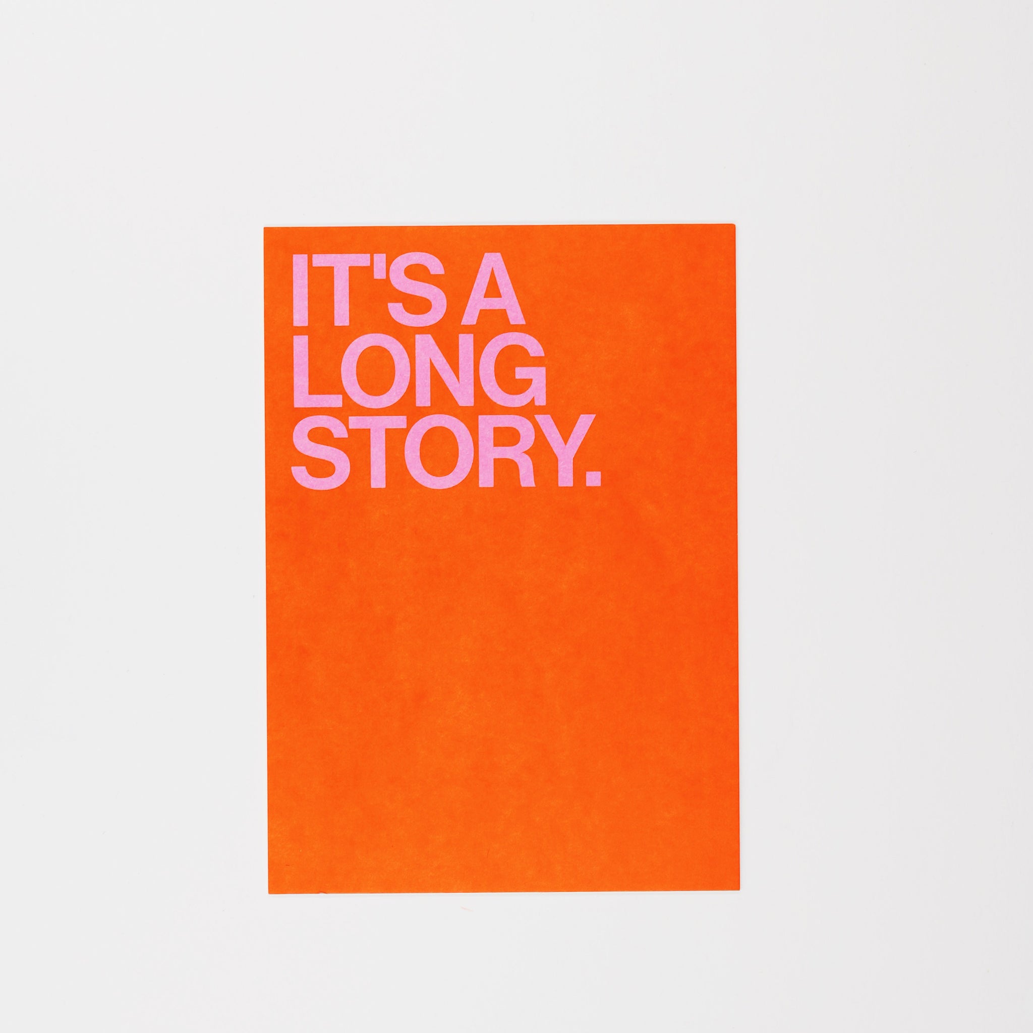esistfreitag-Postkarte: It's a long story