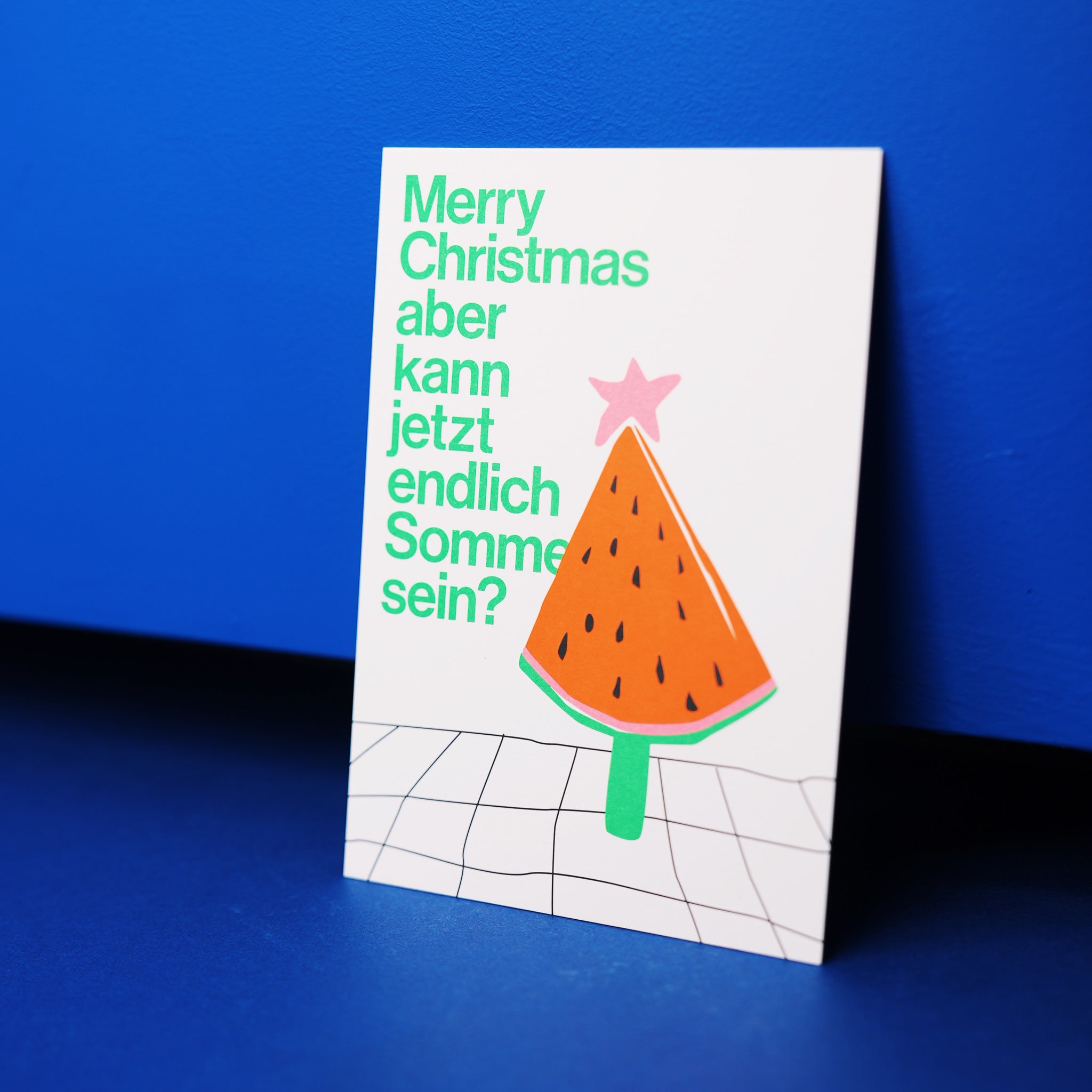 esistfreitag-Postkarte: Merry Christmas aber kann jetzt endlich Sommer sein?