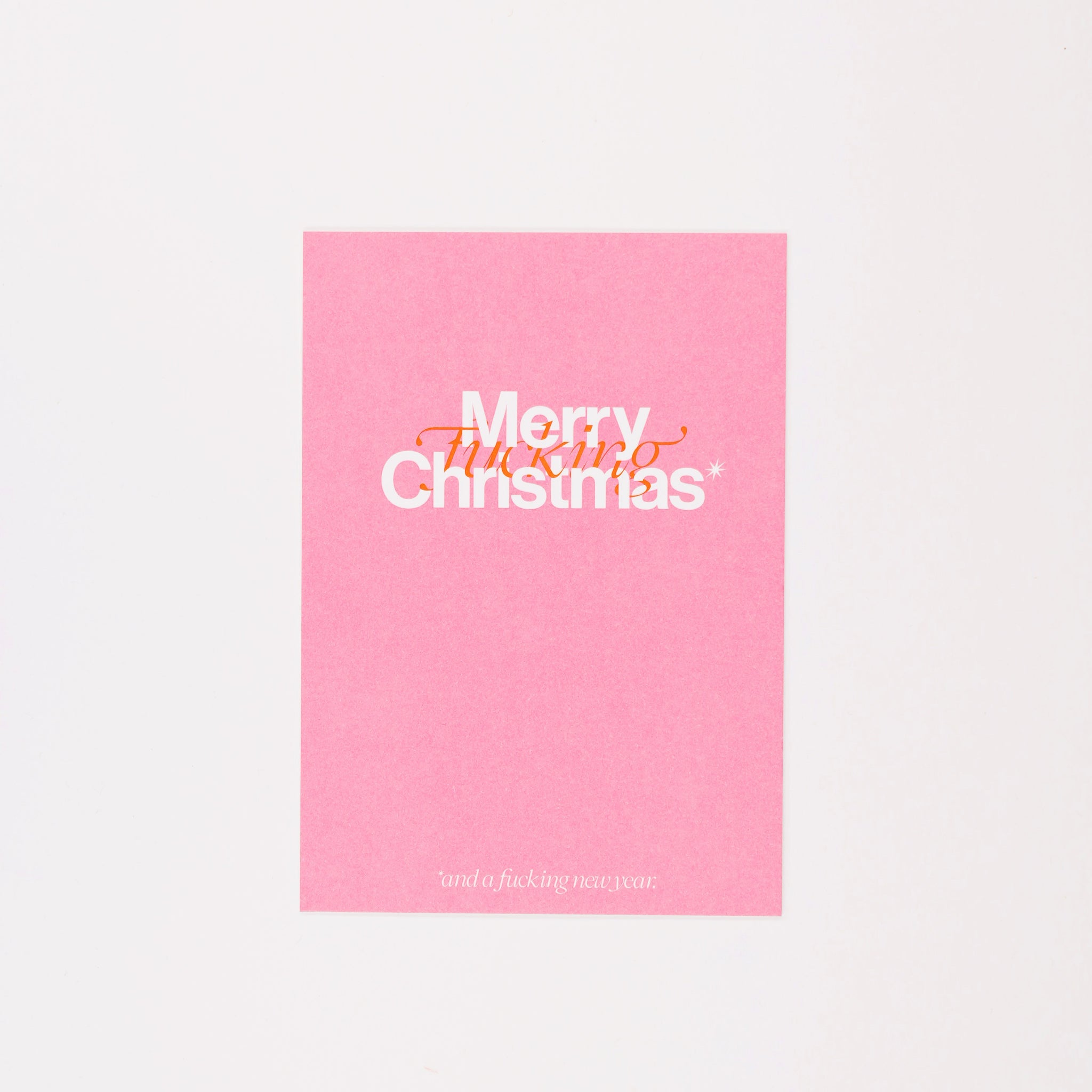 esistfreitag-Postkarte: Merry f***ing christmas