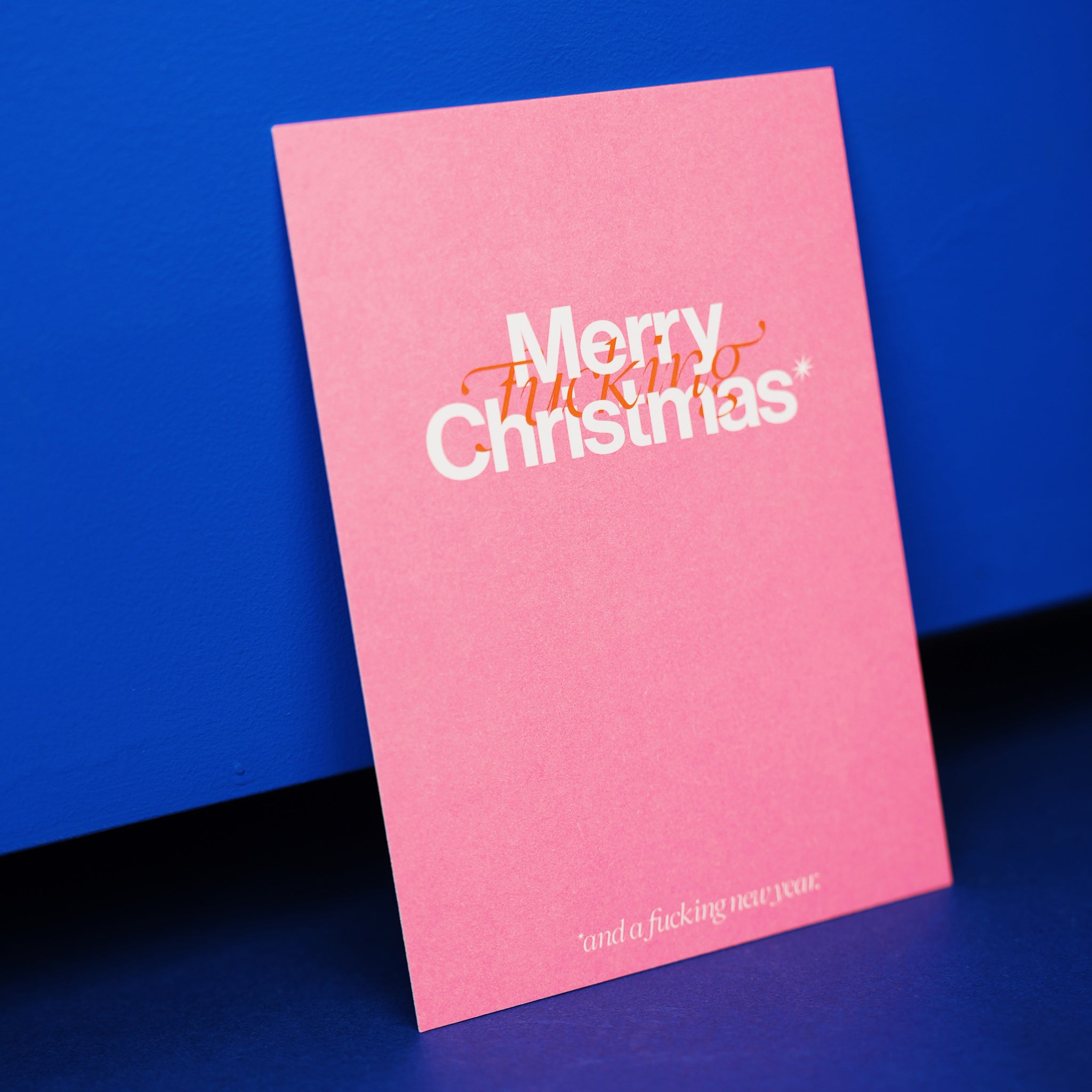esistfreitag-Postkarte: Merry f***ing christmas