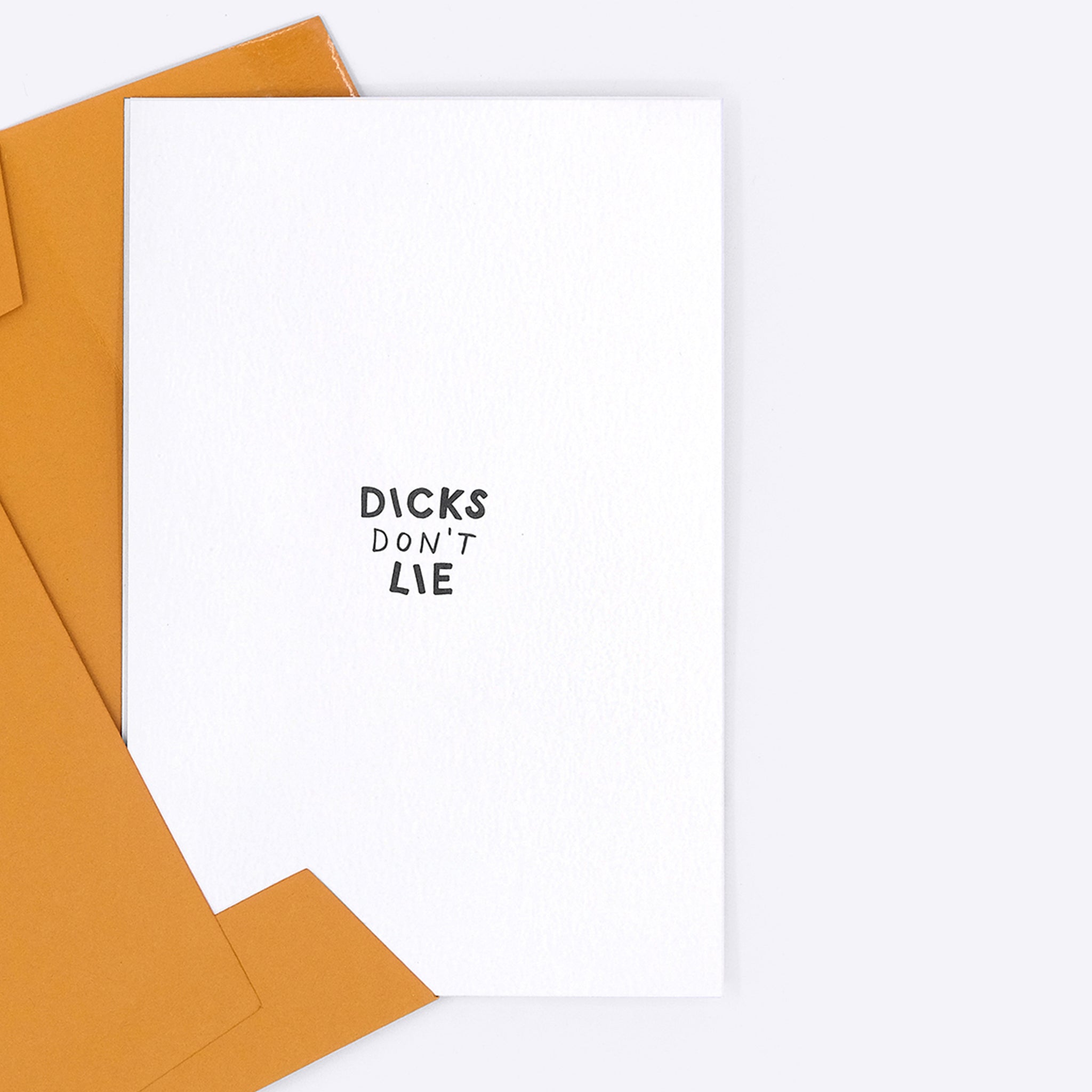 Dicks Don't Lie Surprise - Postkarte