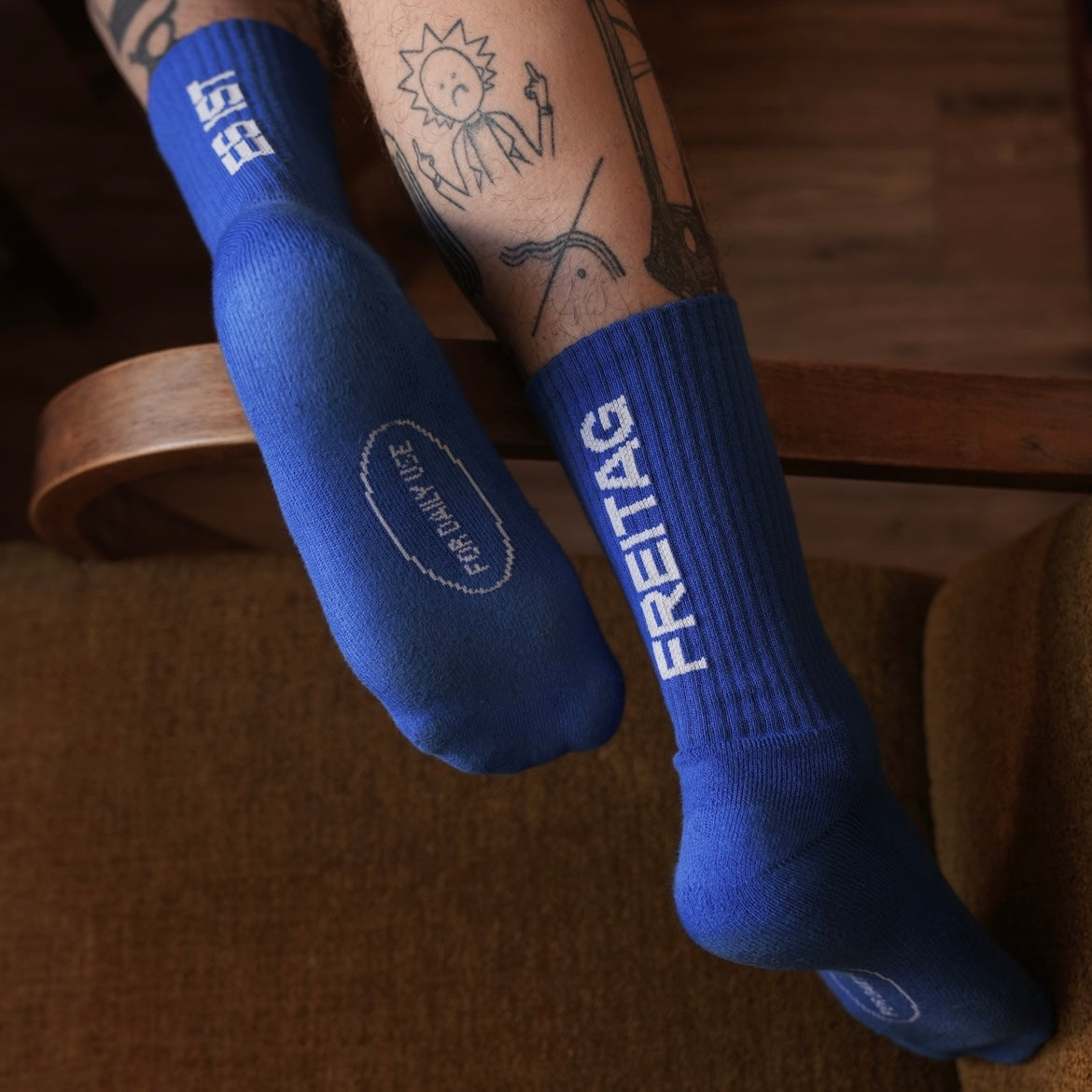 ESIST FREITAG Socken – Blue/White
