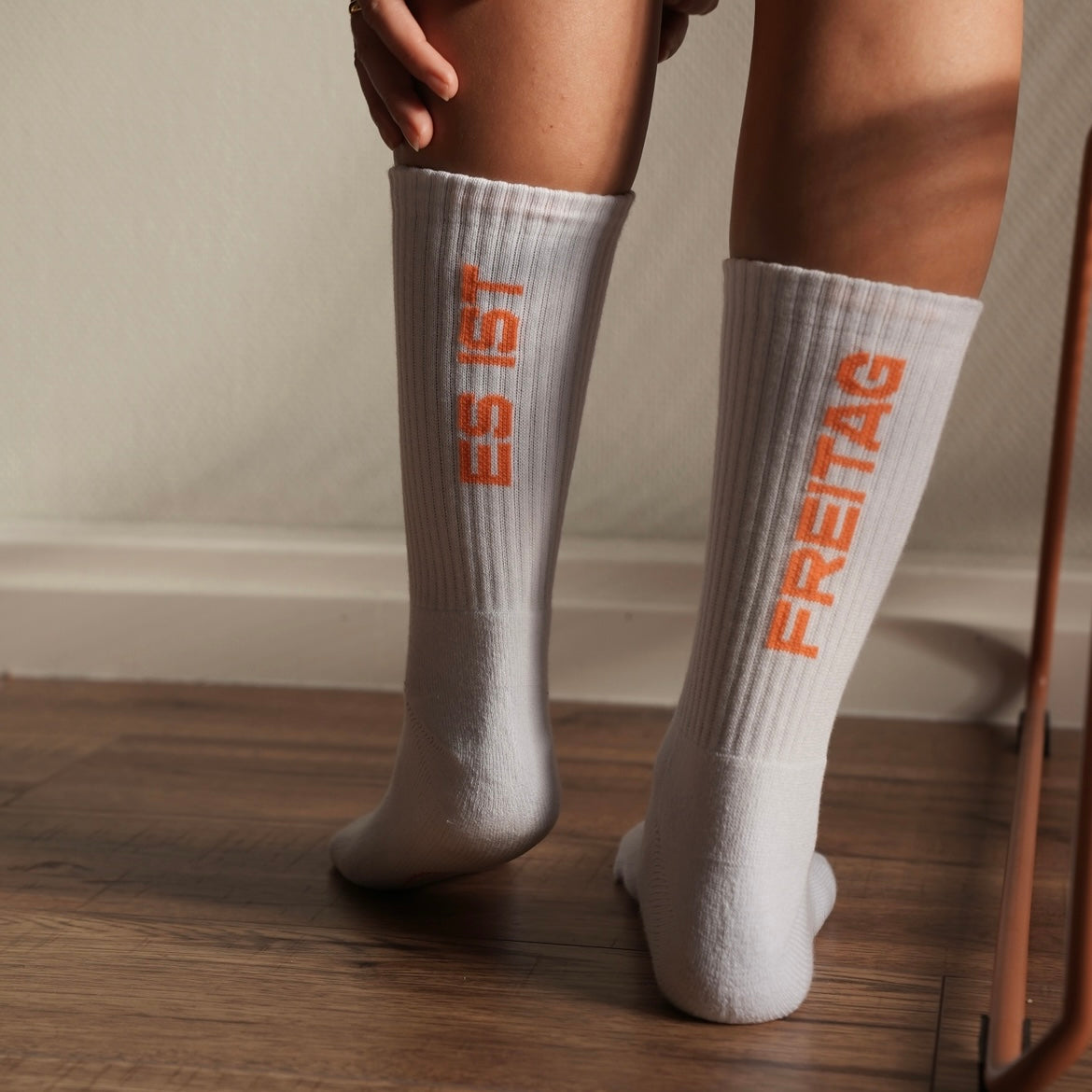 ESIST FREITAG Socken – White/Orange
